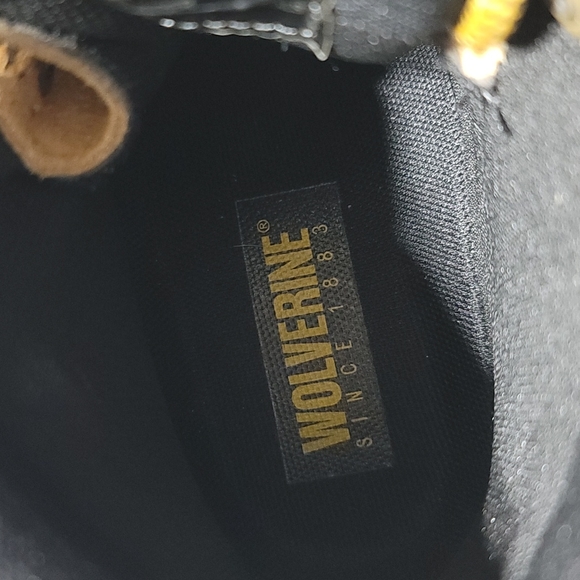 Wolverine Womens 5.5W Mustard Waterproof Work Boots Leather Composite Toe Shoes - Picture 11 of 16